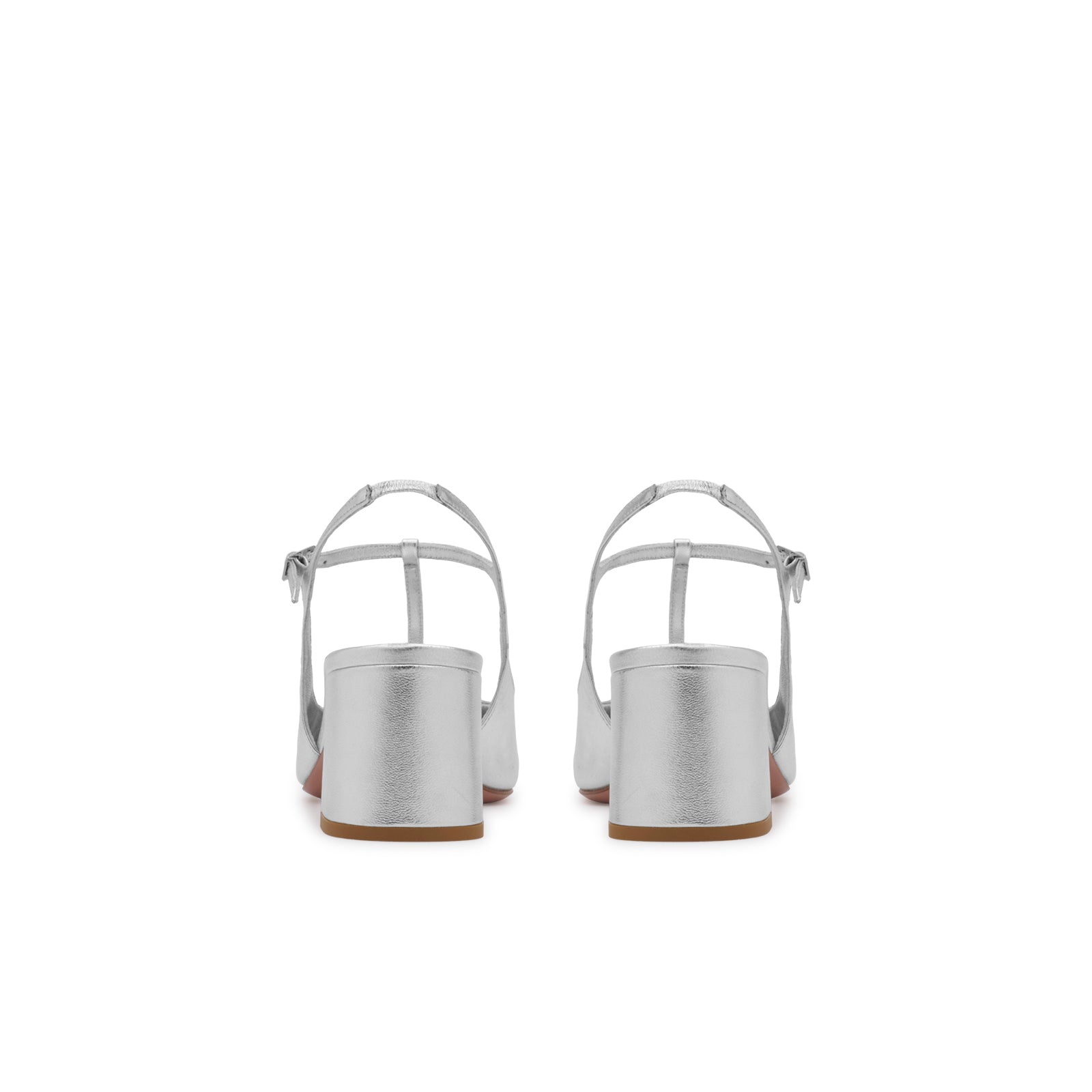 block heel shoes in kidskin leather