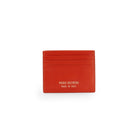 Back view of Mario Valentino card holder with six card slots and clean slim silhouette
