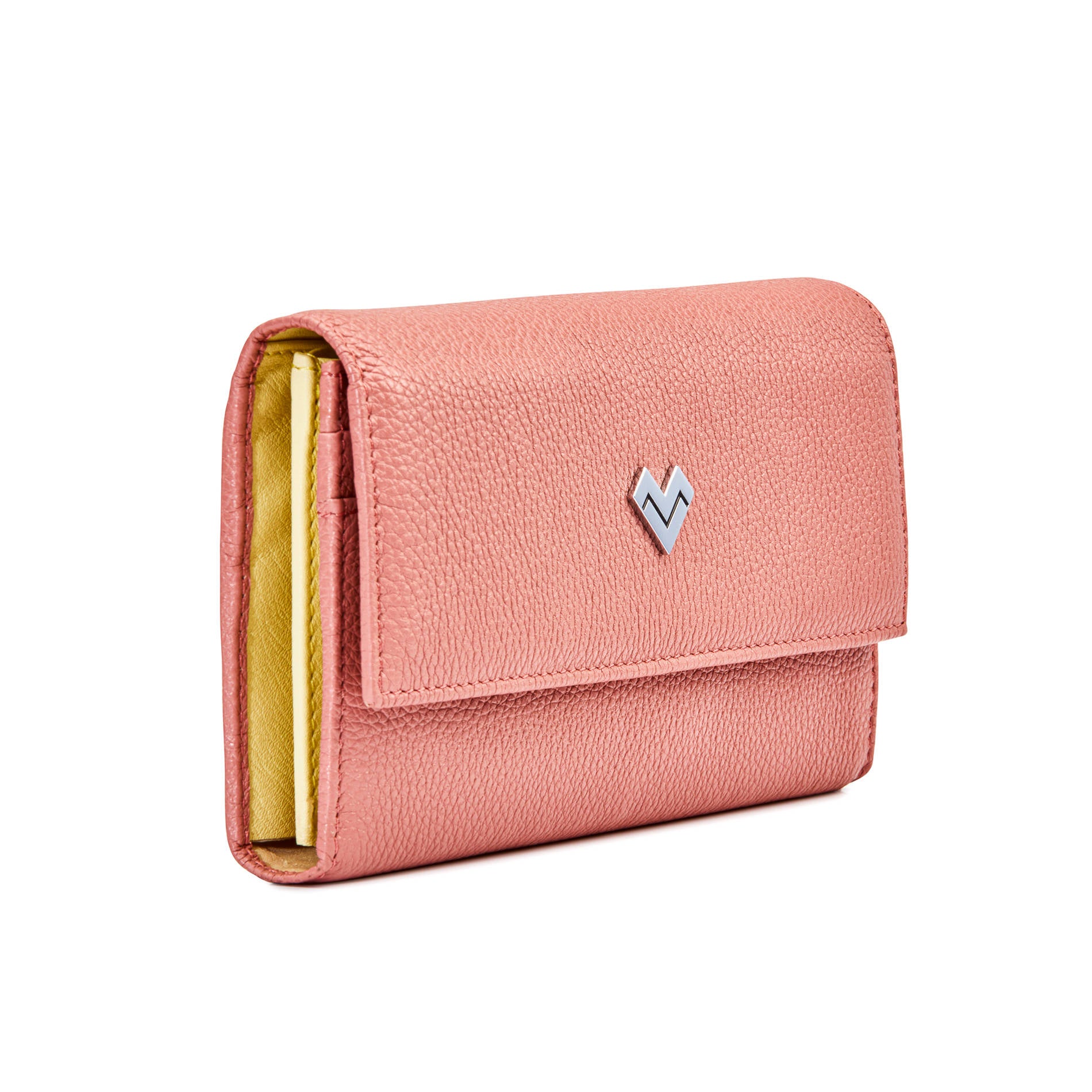 Peach Pink Leather Envelope Wallet | Mario Valentino