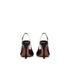 Black Patent Leather Pointed Toe Slingback High Heel Pump