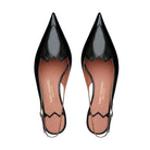 Black Patent Leather Pointed Toe Slingback High Heel Pump