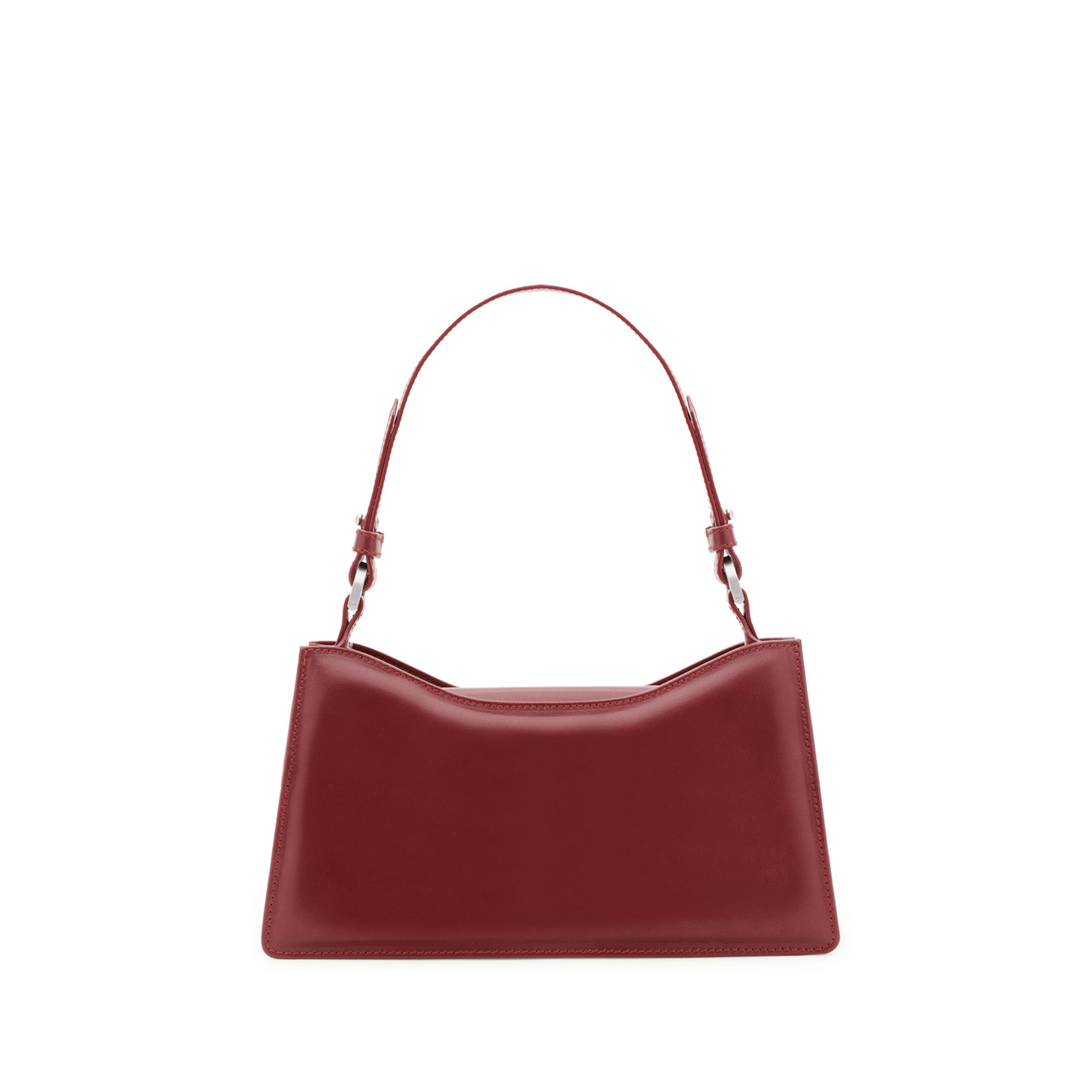 Burgundy Leather Bag with Shoulder Strap | Mario Valentino