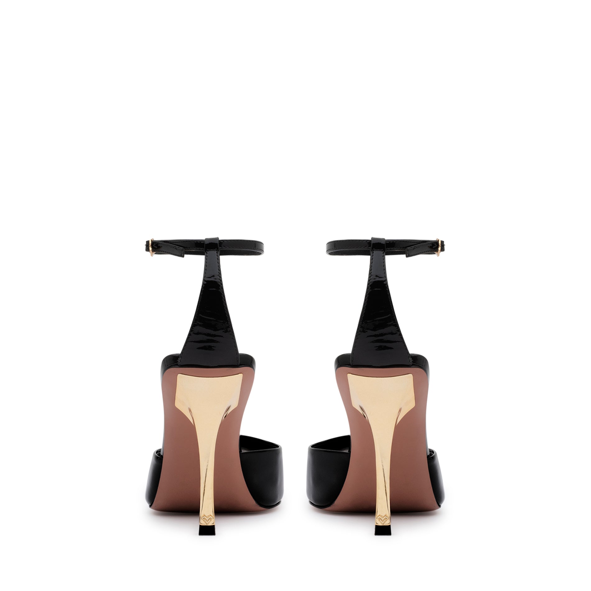 Mario Valentino Black Patent Leather Open-Toe | New Collection