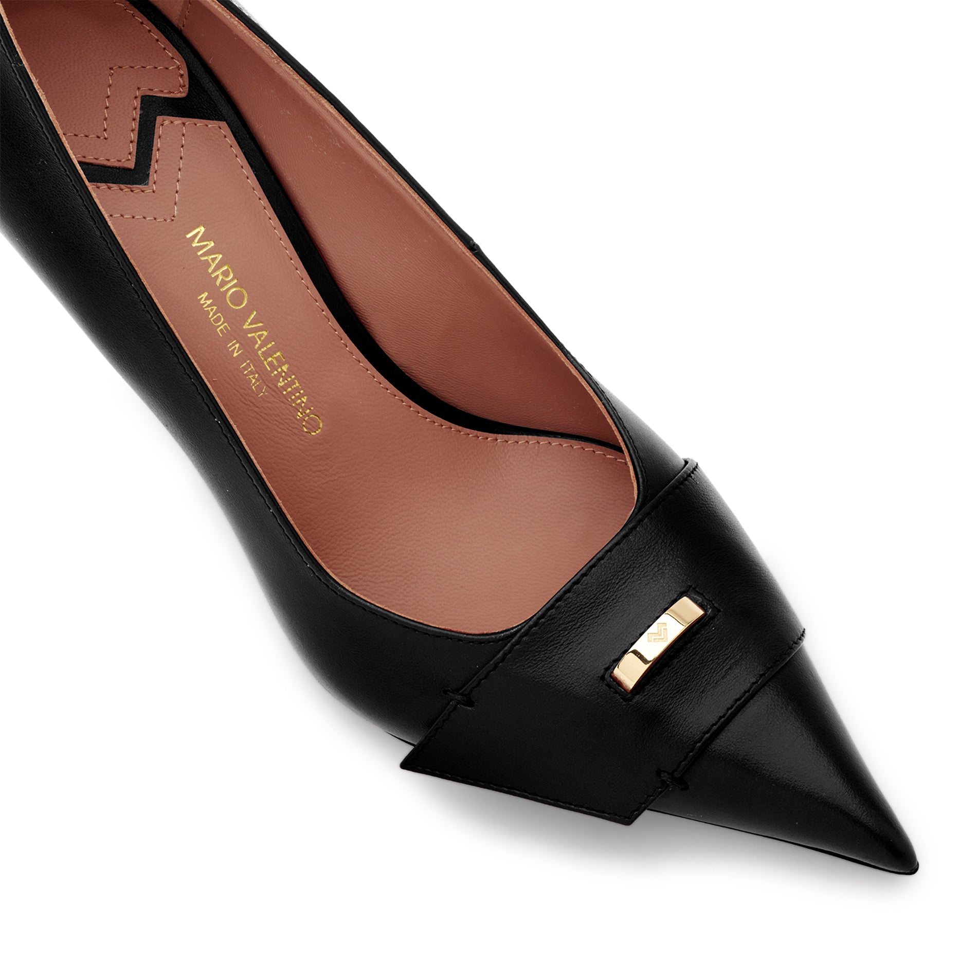 Mario Valentino black calf pumps