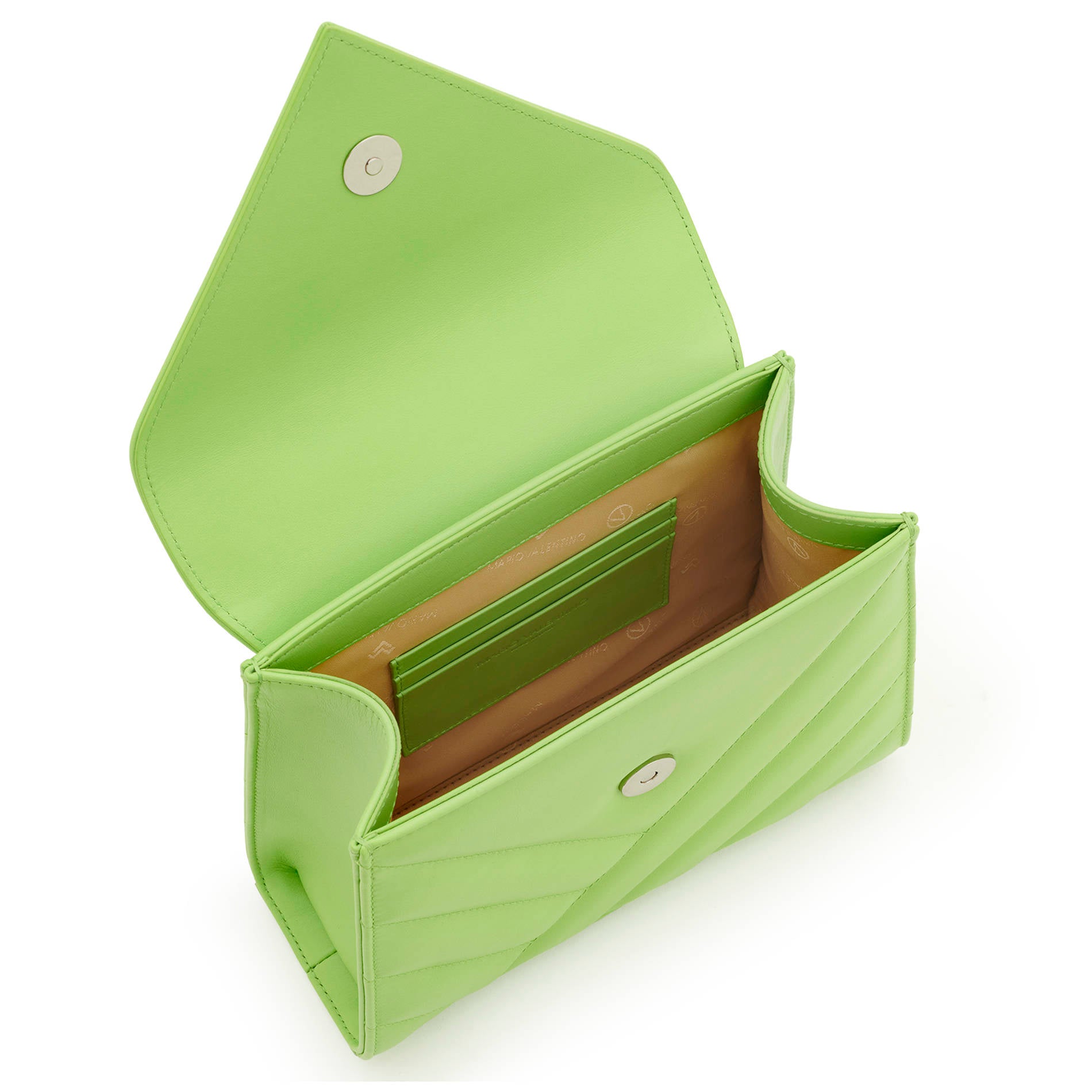 Mario Valentino Handbag Green Matelassé