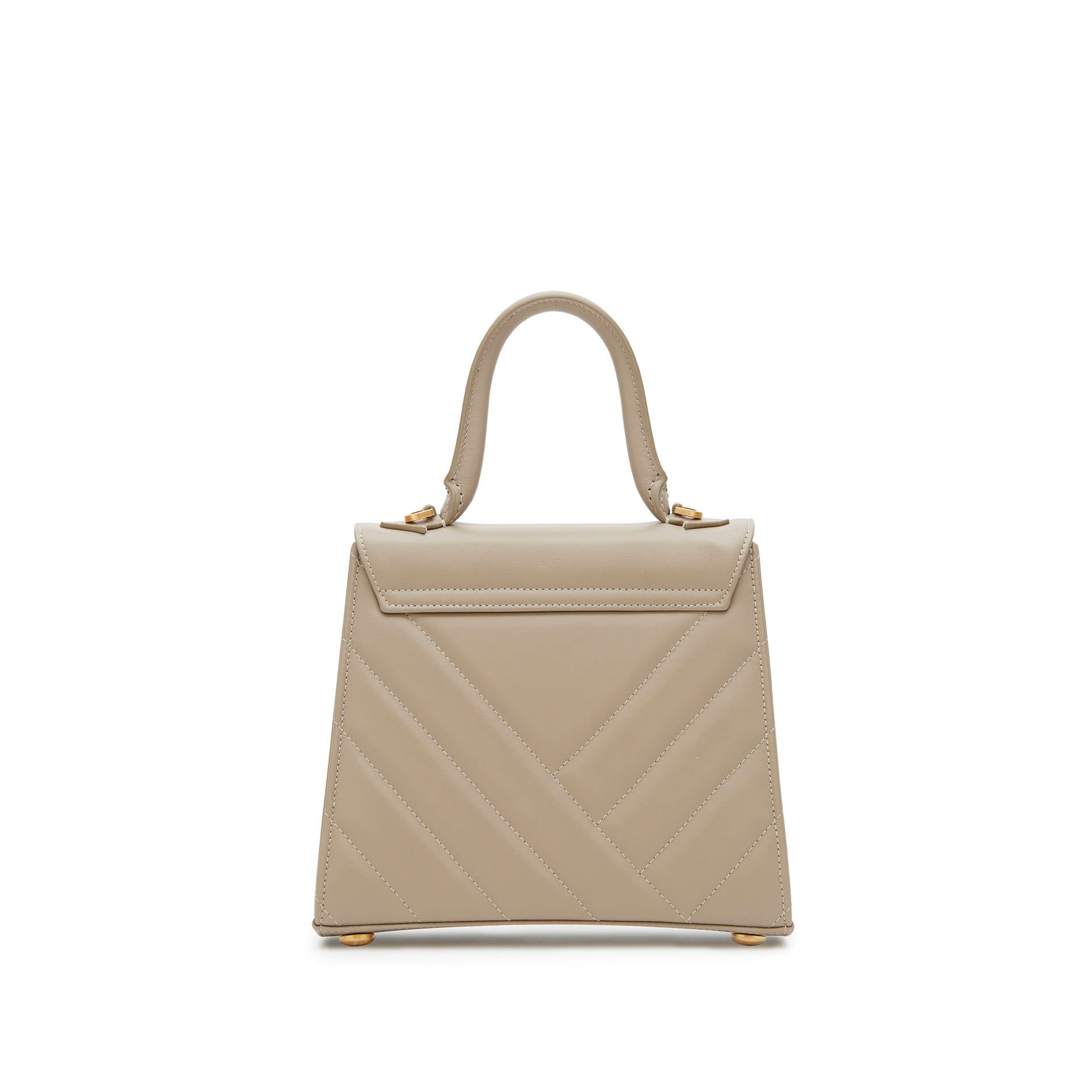 Mario Valentino Handbag Taupe Matelassé