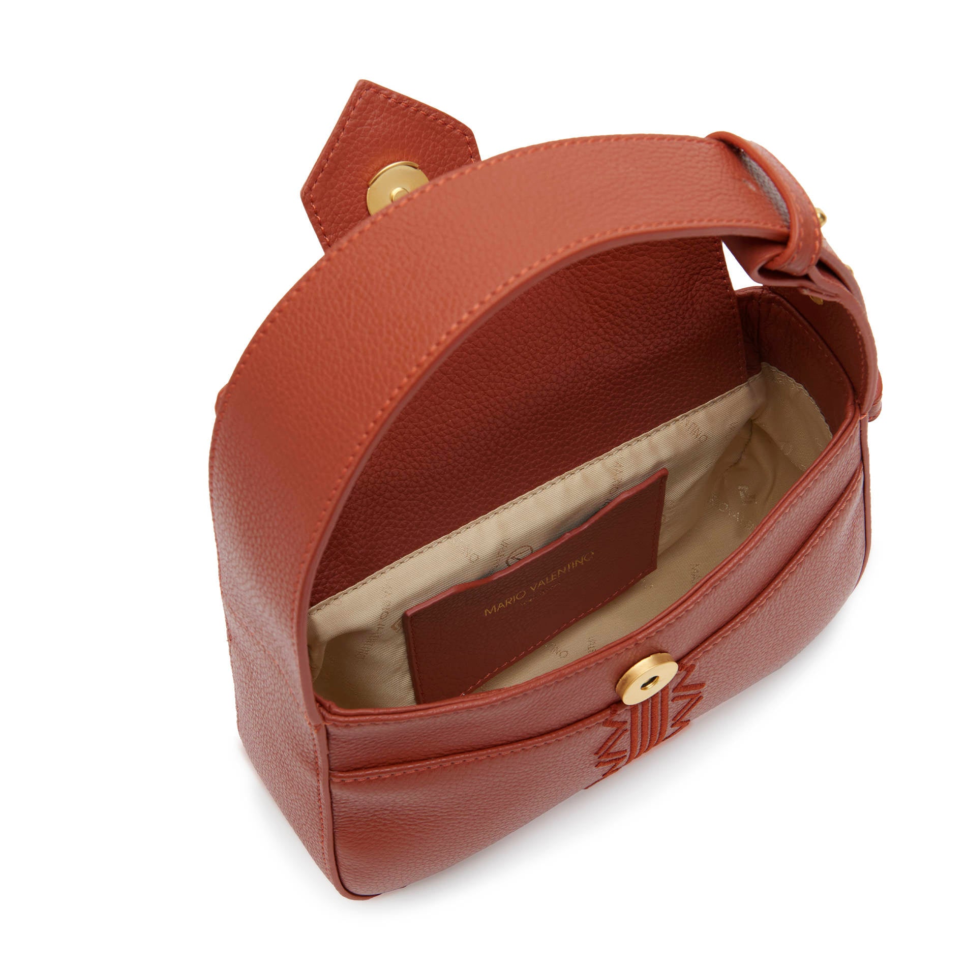 Mario Valentino Rust Calf Leather Mini Bag