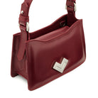 Mario Valentino mini bag crafted in smooth leather with curved profile and refined detailing.