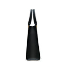 Mario Valentino Icon Large Matelassé bag in black calf leather, lateral view