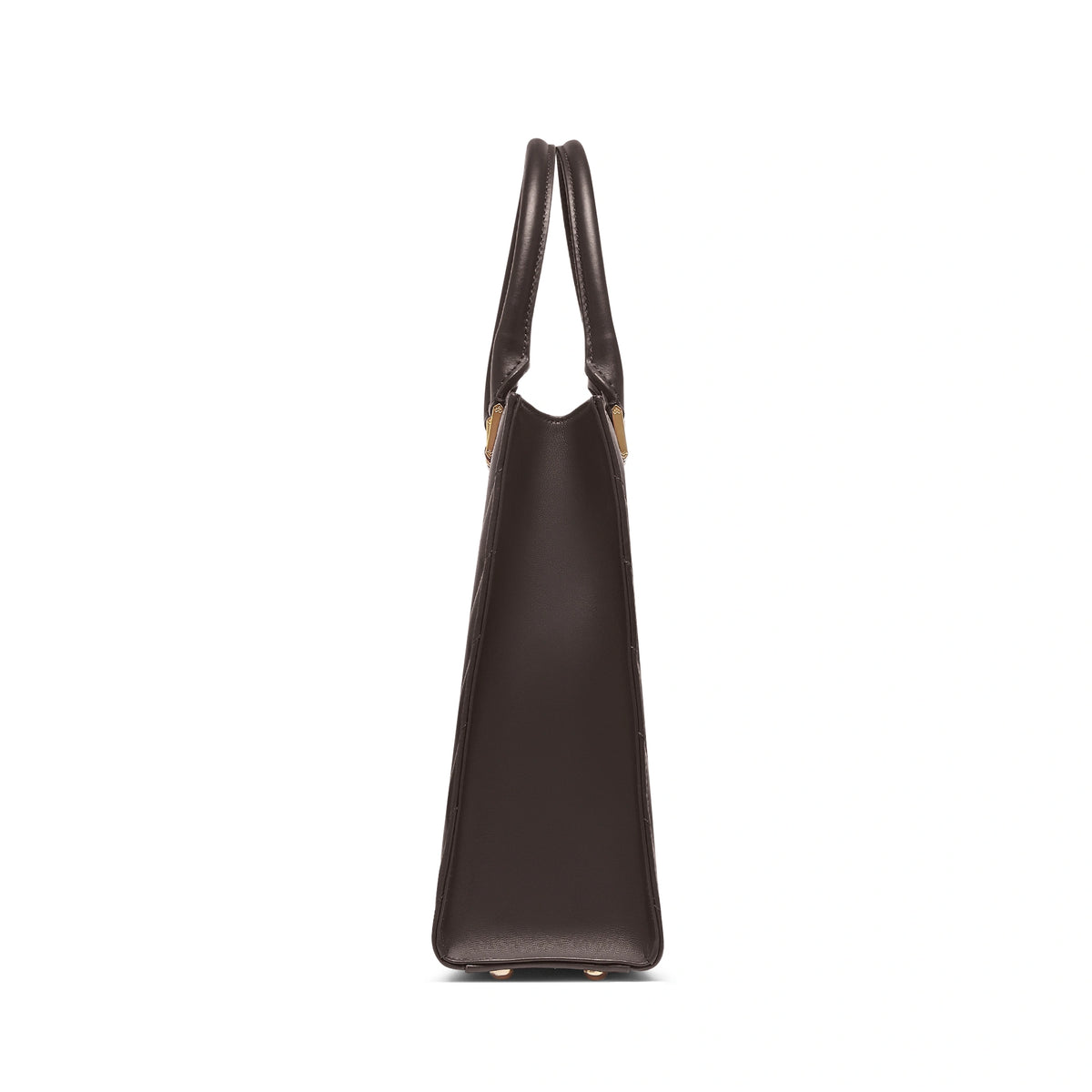 Mario Valentino Icon Large Matelassé bag in moro calf leather, lateral view